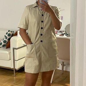Zara faux leather mini dress